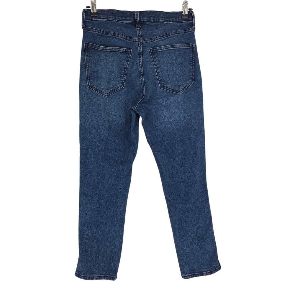 GAP Vintage Slim Ankle Jeans High Rise Villa Dark Wash Denim 6 Short - Picture 2 of 6